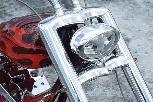 3d lux custom motorcycle headlight