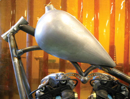 acorn chopper custom gas cap for weld-in tanks
