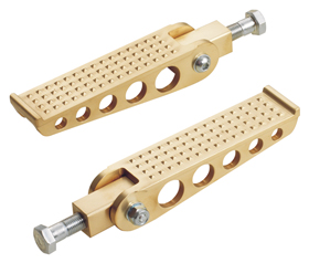 Female Brass Knurled Motorcycle Pegs