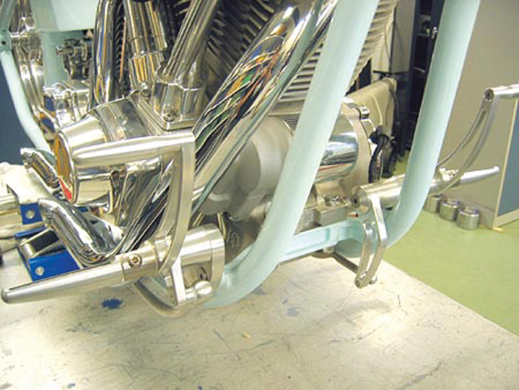 custom chopper forward controls