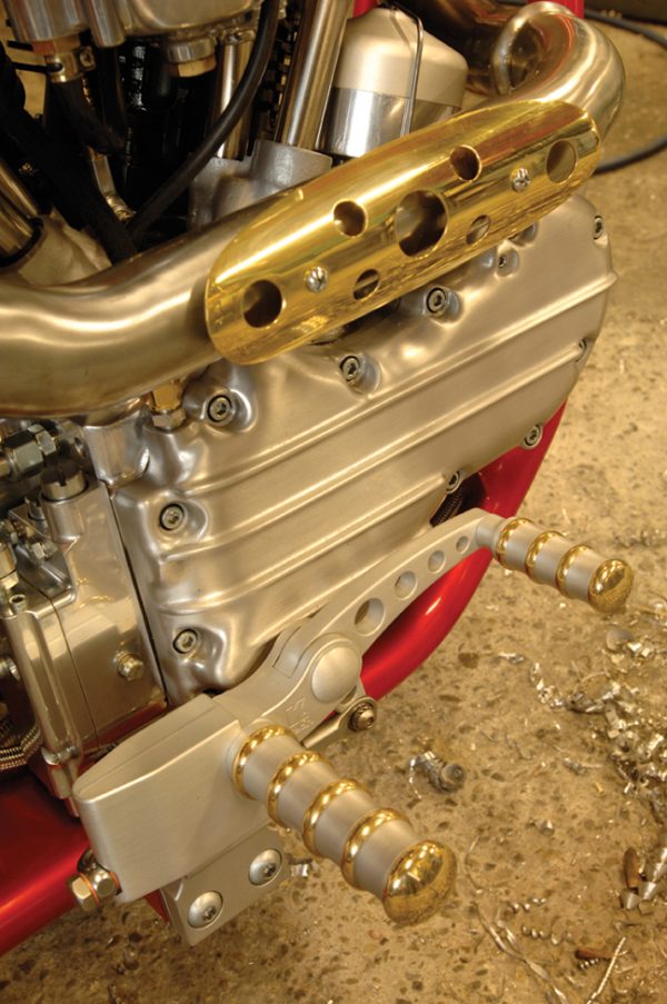 Vintage Motorcycle Mid Controls with Brake and Hydraulic Clutch Master ...
