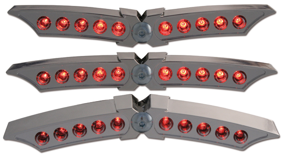 x wing motorcycle led tail lights