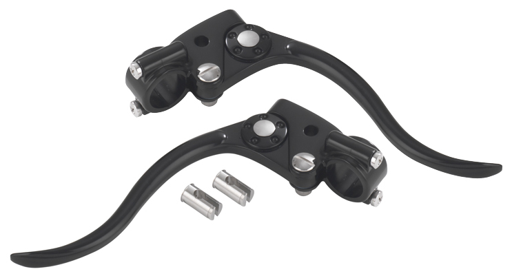 black harley cable controls