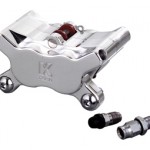 caliper 4-piston front left / right polished