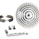 drum brake kit with chromed fins