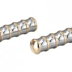 grips vintage polished brass & polished aluminum