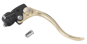 hand controls de luxe black and brass brake lever assembly
