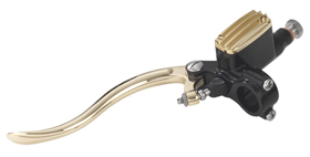 hand controls de luxe black and brass hydraulic clutch master cylinder 9/16″