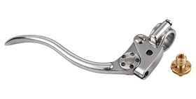 hand controls de luxe forged aluminum brake lever assembly – polished