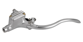 hand controls de luxe forged aluminum hydraulic clutch master cylinder 9/16″ – satined