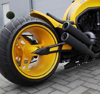 swingarm kit cut-out for up to 330 tires for v-rods, street-rod's, v-rod muscle's - black