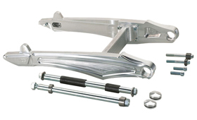 swingarm kit saber for 280, 300, 330 or 360 tires for v-rods, street-rod’s, v-rod muscle’s – polished