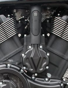 water pump cover for v-rod's, night-rod's, street-rod's, muscle's - black