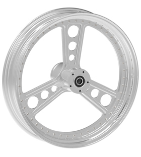 wheel titan design 17x12.5 polished for v-rod - dual flange