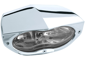 headlight 3D xtrm polished with clear headlamp