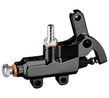 master cylinder with lever for weld-on hand controls black