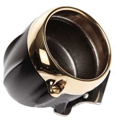 speedo housing ring for mini speedometers flat black – brass ring