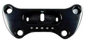 replacement for Harley OEM top riser clamp for Micro digital speedo – black