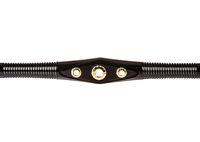 shifter rod custom with brass gems for evo type softails – black