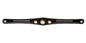shifter rod custom with brass gems for evo type softails – black