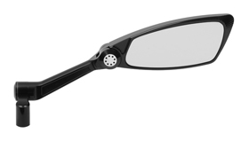 mirror aston black right for metric cruisers and radial controls