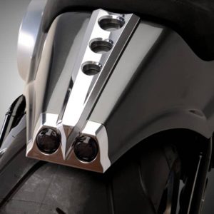 rear fender deluxe for fat boy and breakout 2018-up with polished aluminum insert