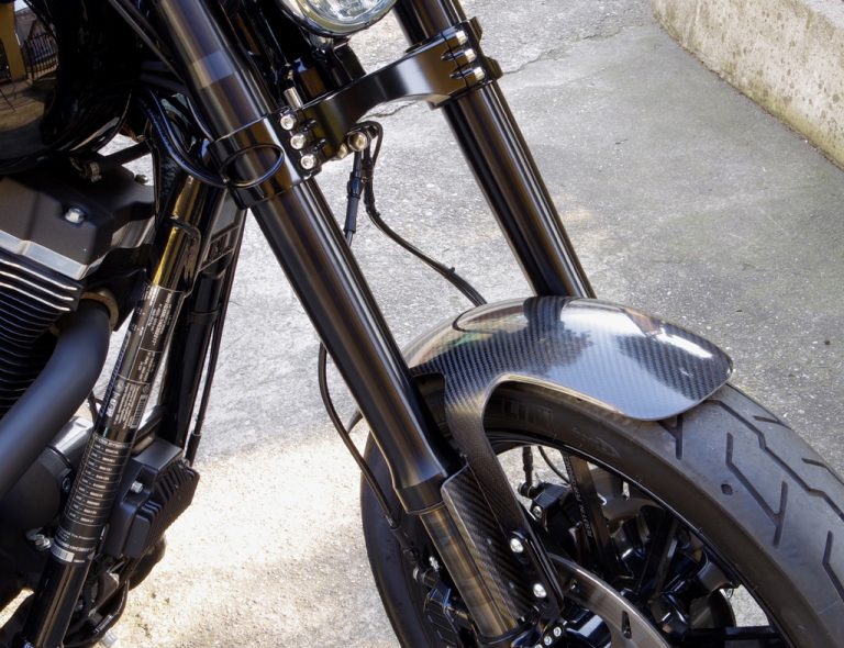 Carbon Fiber Front Fender for Nexo or Öhlins Inverted Front Forks