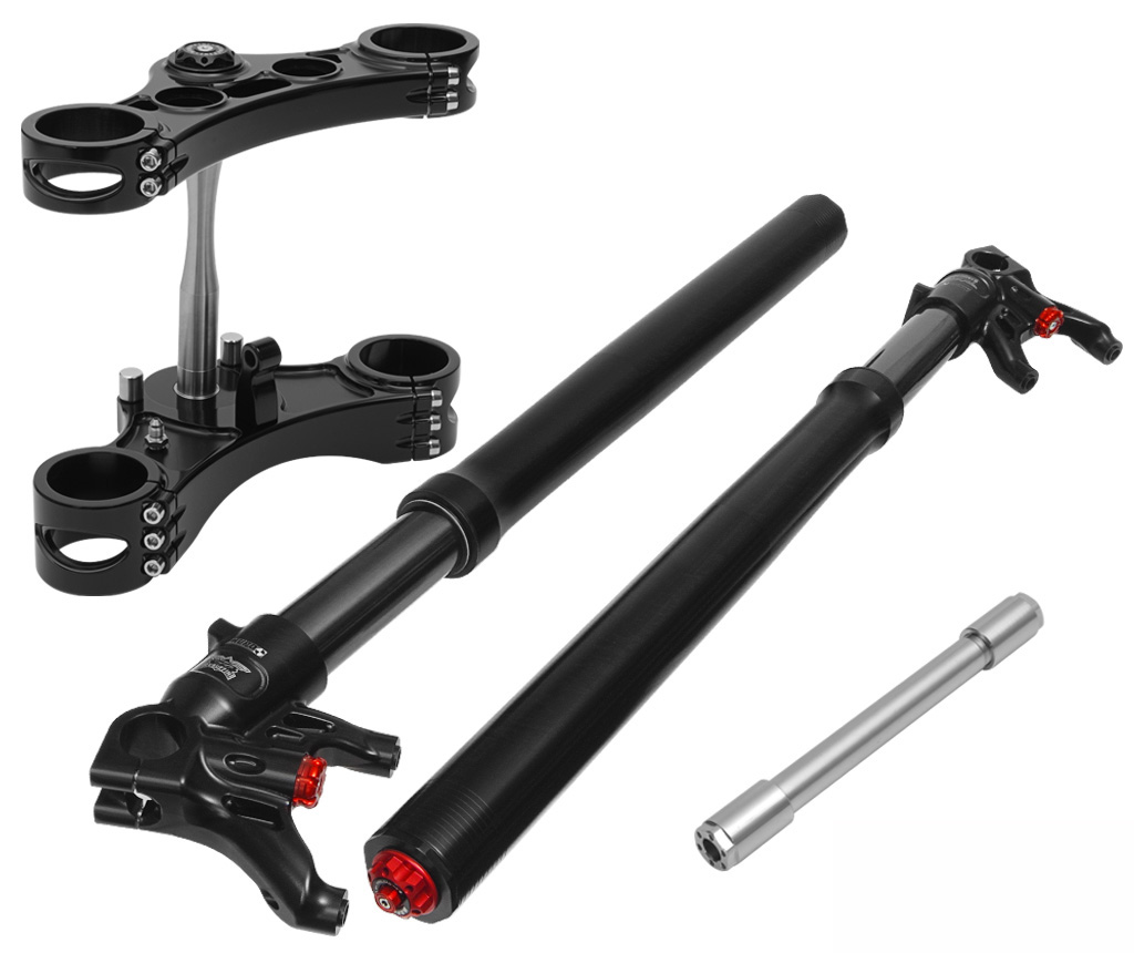 inverted front fork nexo for 1989-17 FXCWC / FXSB 232mm wide w/ 25mm axle – black