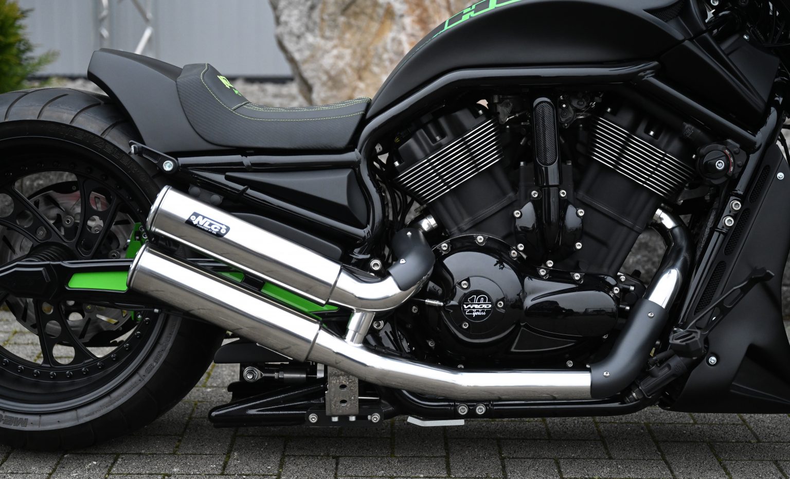 M4 Exhaust System for V Rod Models Custom Motorcycle Parts, Bobber