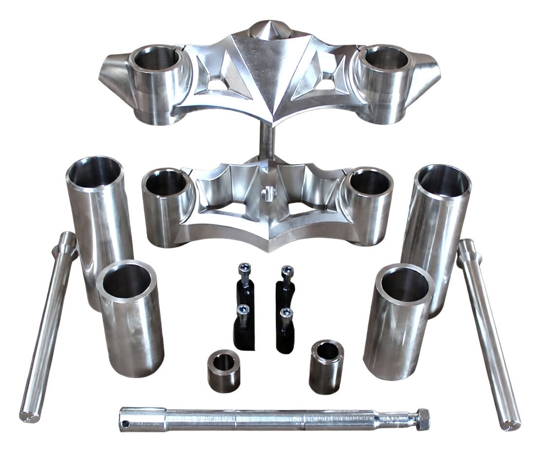 triple trees kit GP-1 for v-rod models – polished finish